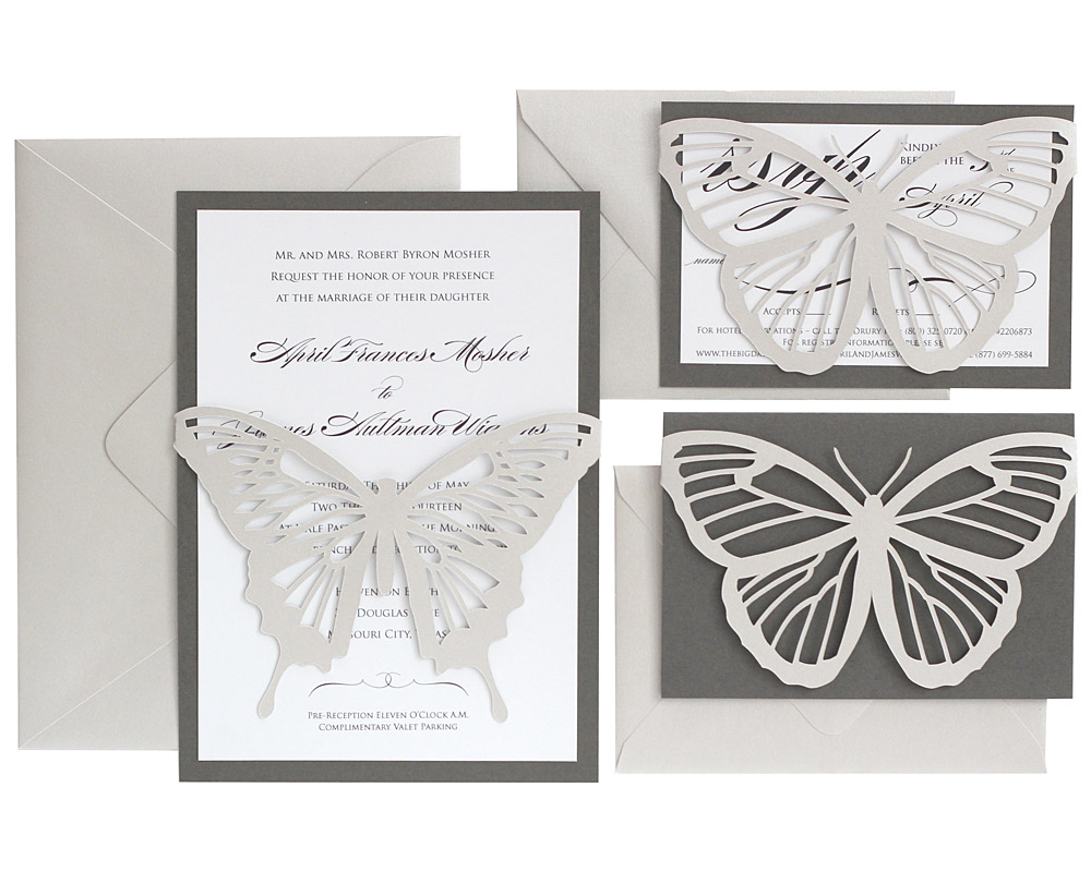 Butterfly RSVP Cards