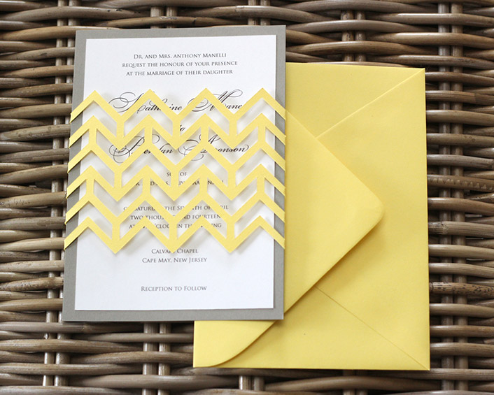 Chevron Invitations