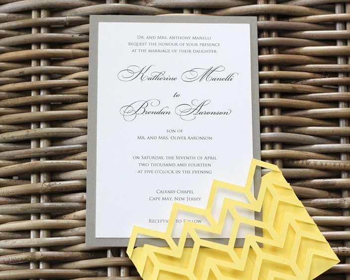Chevron Invitations