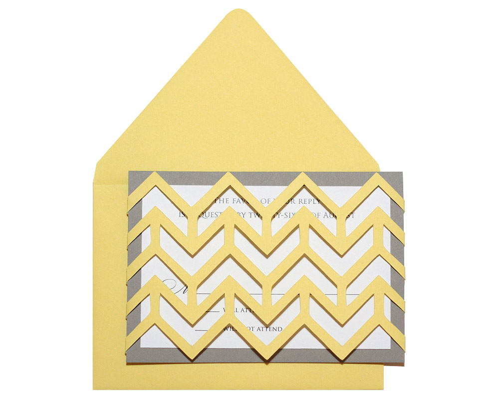Chevron RSVP Cards