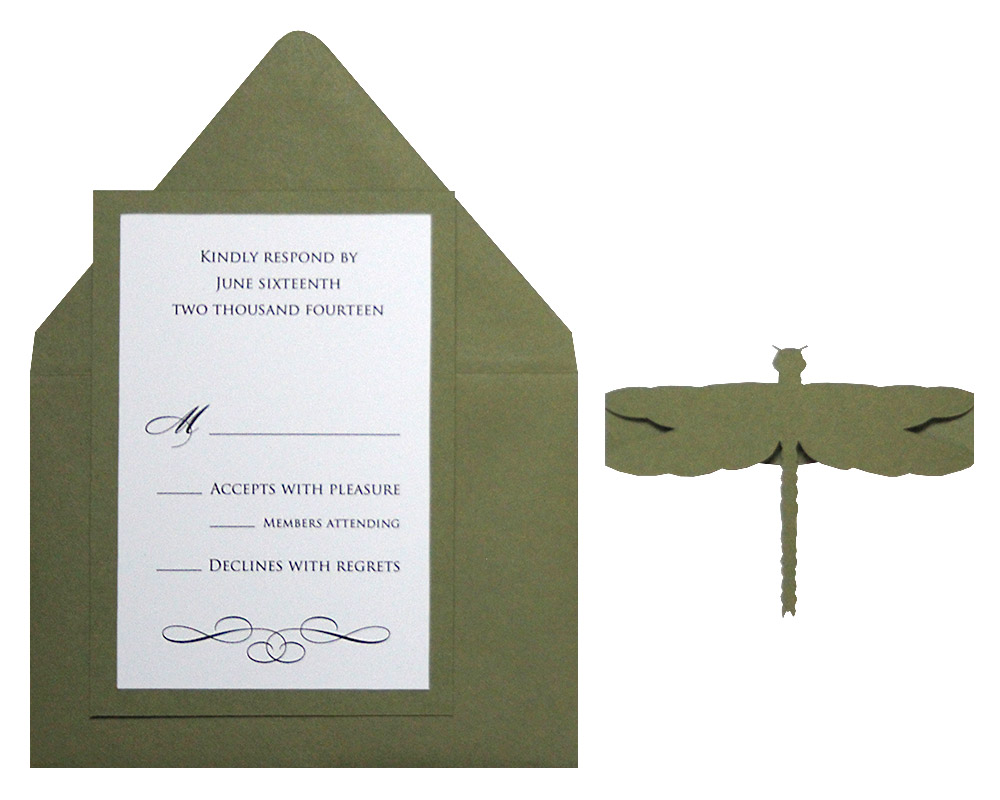 Dragonfly RSVP Cards