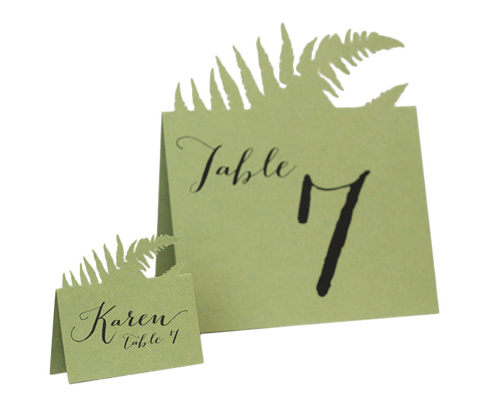 Fern Escort Cards