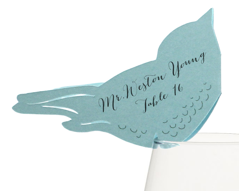 Lovebird Place Cards