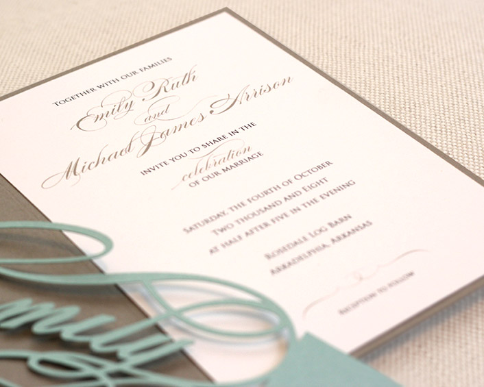 Monogram Invitations