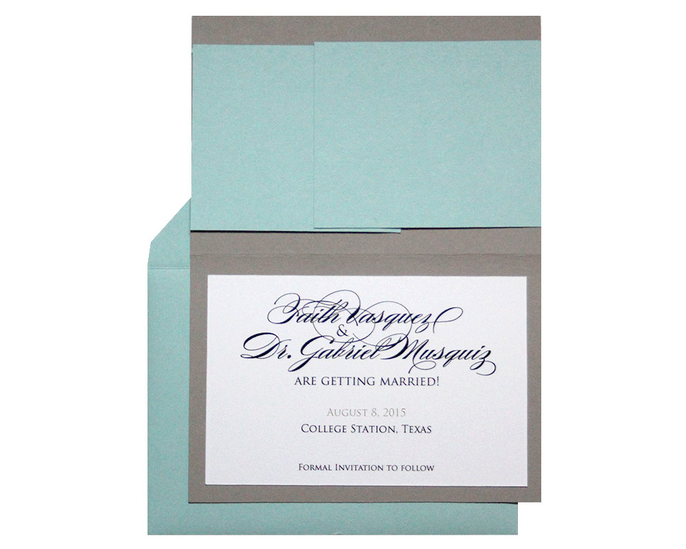 Monogram Save the Dates