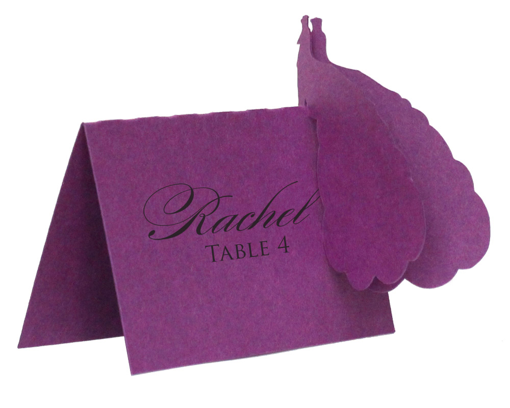 Peacock Escort Cards