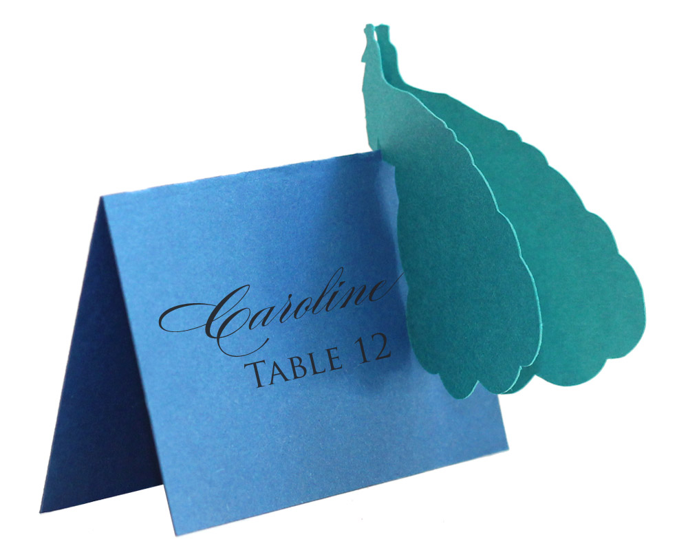 Peacock Escort Cards