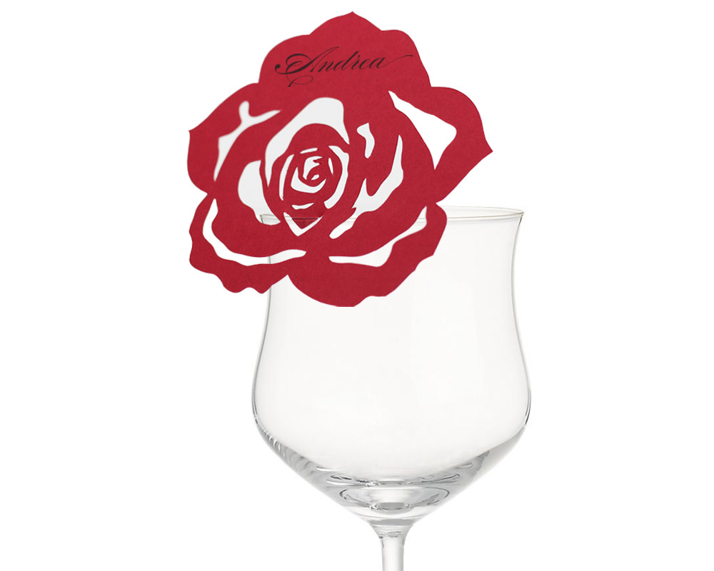 Rose Place Cards