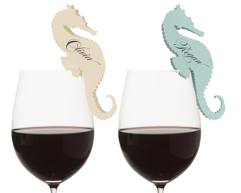 Seahorse Place Cards