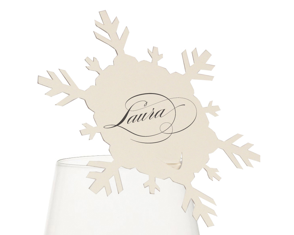 Snowflake Place Cards