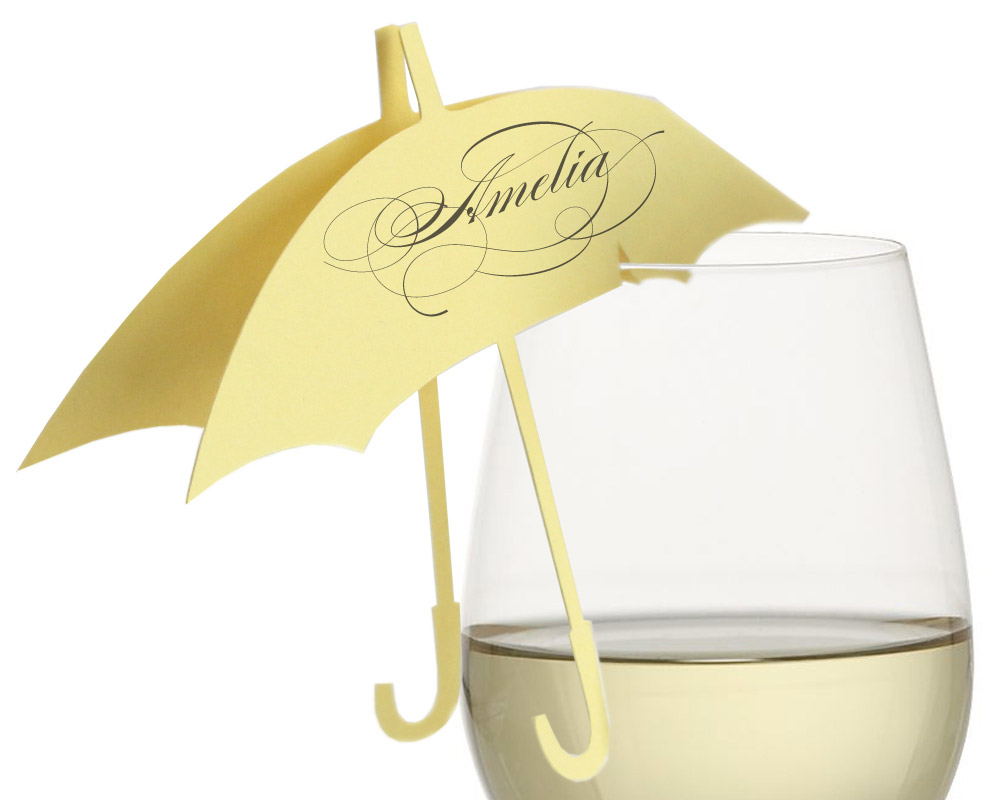 Umbrella Place Cards
